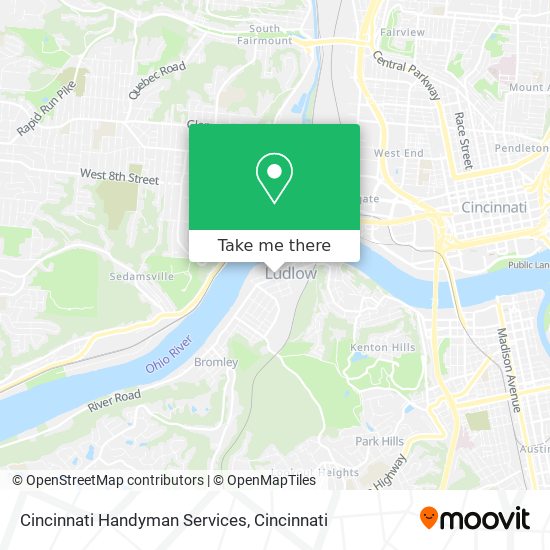 Cincinnati Handyman Services map