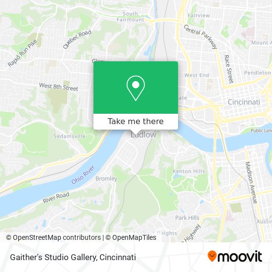 Gaither's Studio Gallery map