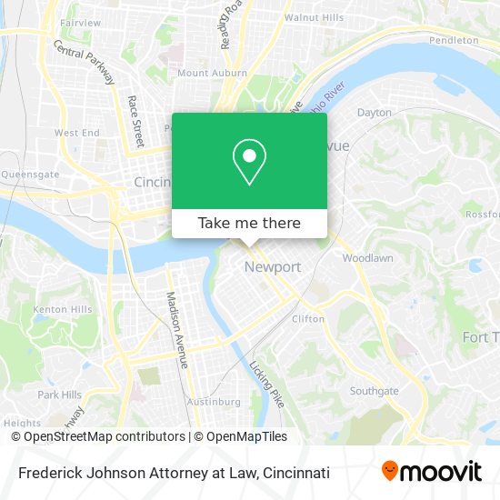 Mapa de Frederick Johnson Attorney at Law
