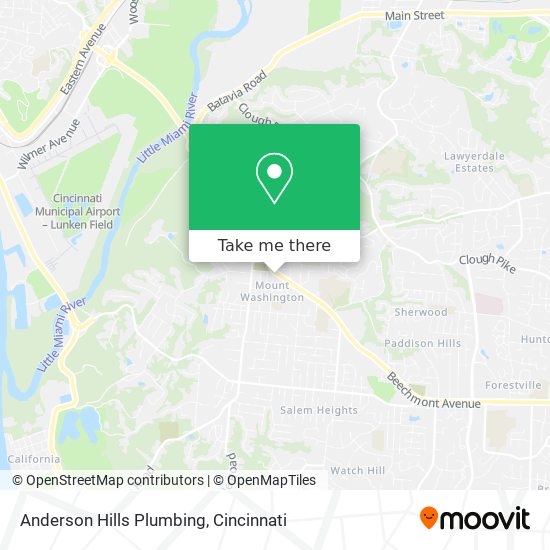 Anderson Hills Plumbing map