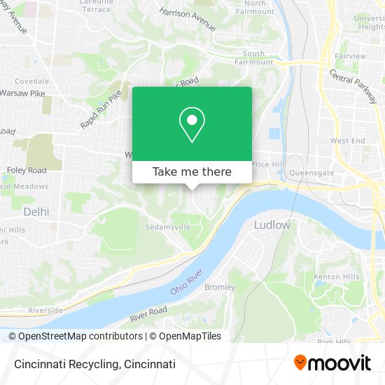 Mapa de Cincinnati Recycling