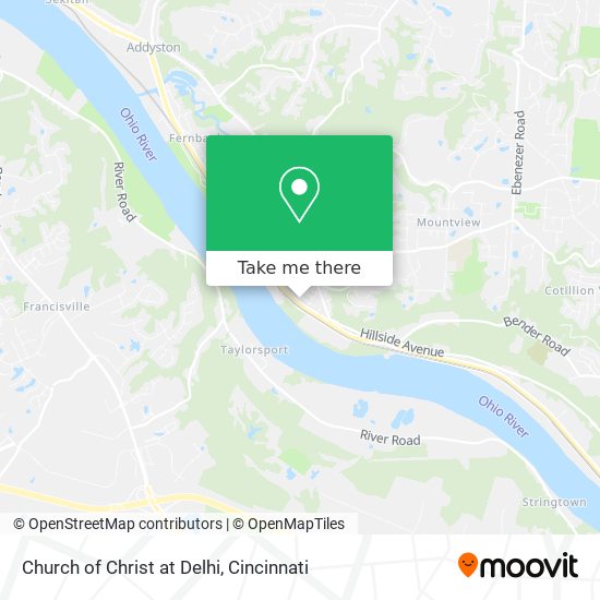 Church of Christ at Delhi map