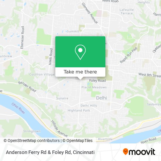 Anderson Ferry Rd & Foley Rd map