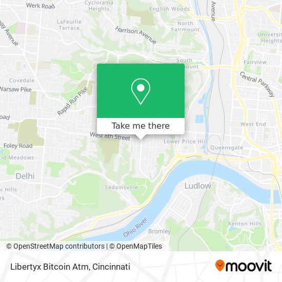 Mapa de Libertyx Bitcoin Atm