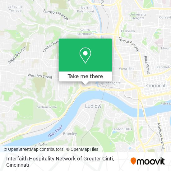 Mapa de Interfaith Hospitality Network of Greater Cinti