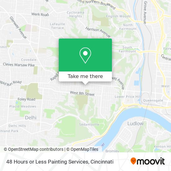 48 Hours or Less Painting Services map