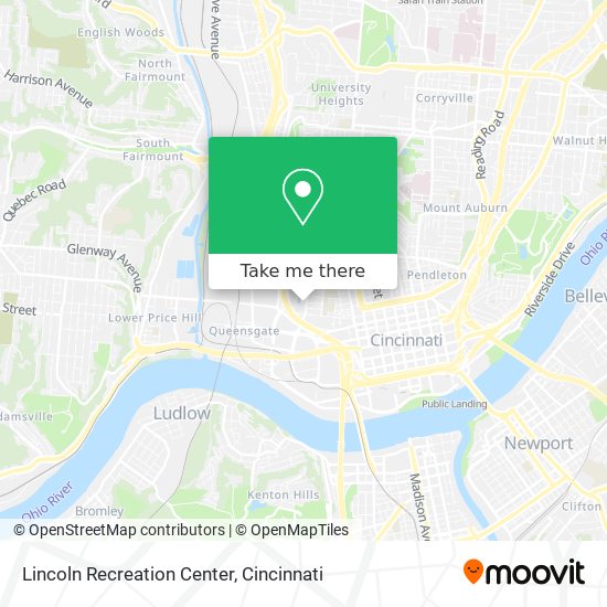 Lincoln Recreation Center map