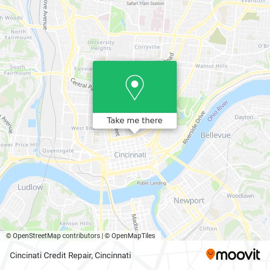 Cincinati Credit Repair map