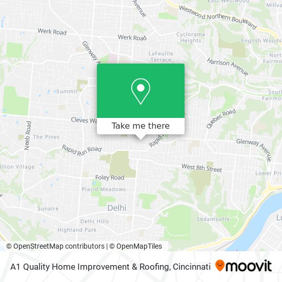 A1 Quality Home Improvement & Roofing map