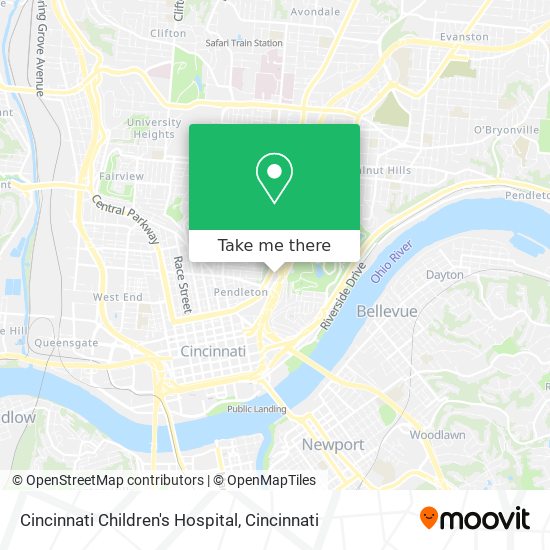 Cincinnati Children's Hospital map