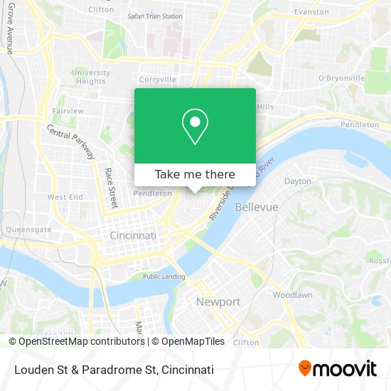 Louden St & Paradrome St map
