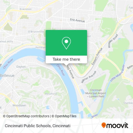 Mapa de Cincinnati Public Schools