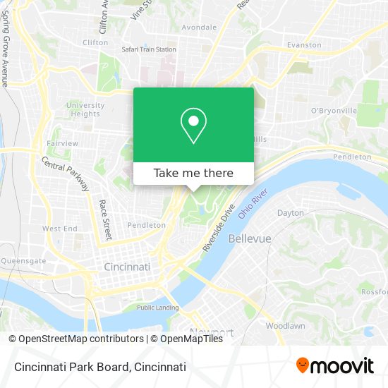 Mapa de Cincinnati Park Board
