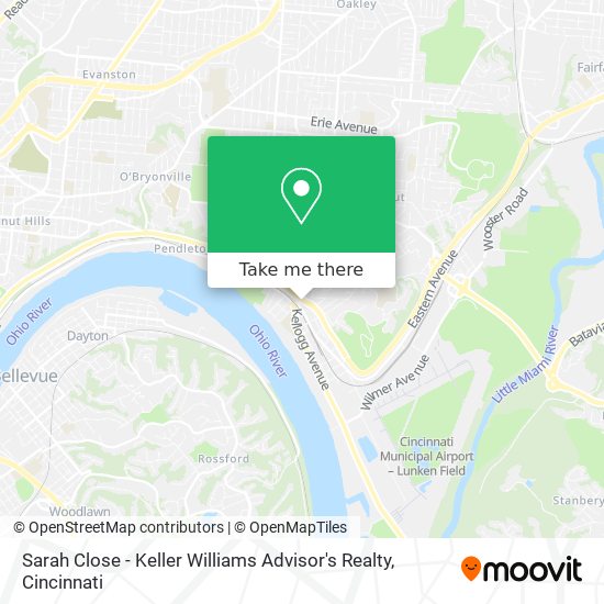 Sarah Close - Keller Williams Advisor's Realty map