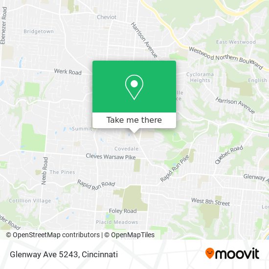 Mapa de Glenway Ave 5243