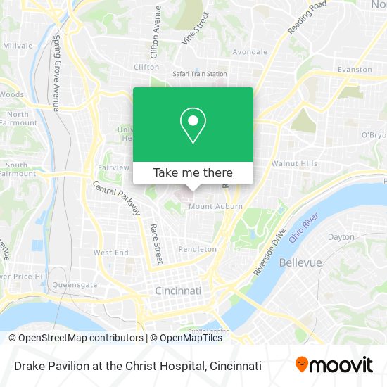 Drake Pavilion at the Christ Hospital map