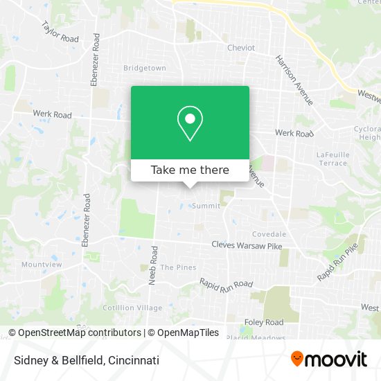 Sidney & Bellfield map