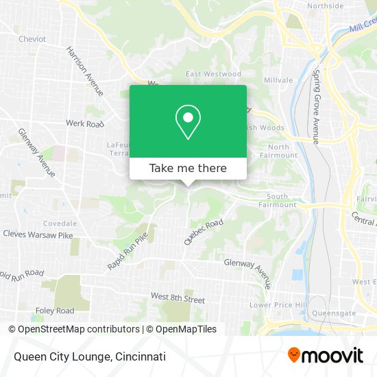 Queen City Lounge map