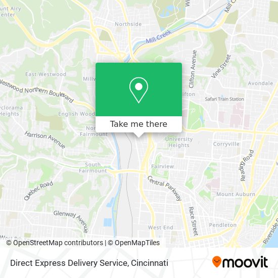 Mapa de Direct Express Delivery Service