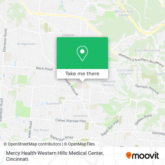 Mercy Health-Western Hills Medical Center map