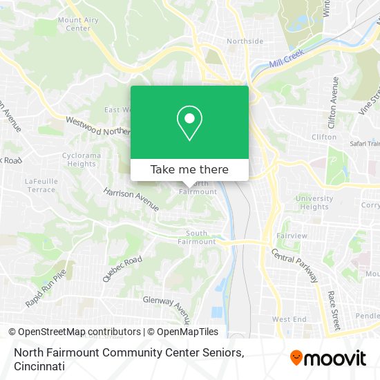 North Fairmount Community Center Seniors map