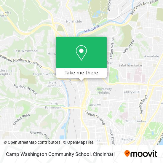 Mapa de Camp Washington Community School