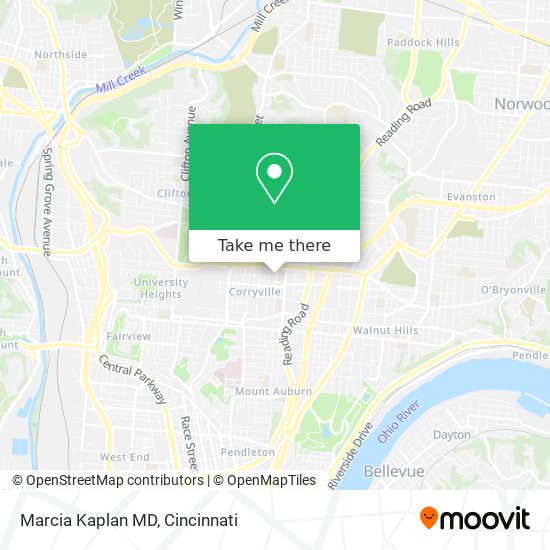 Marcia Kaplan MD map