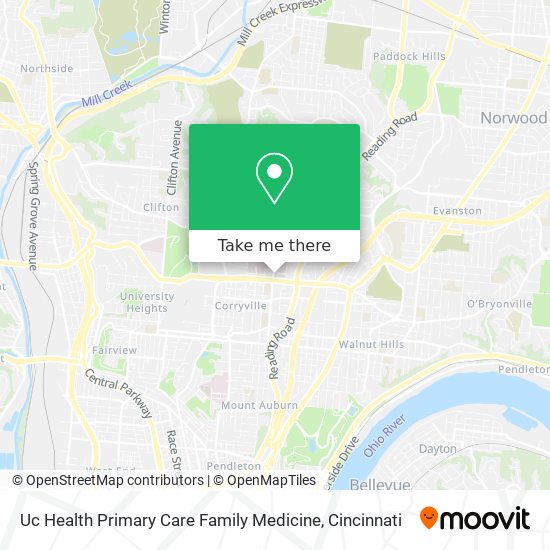 Uc Health Primary Care Family Medicine map