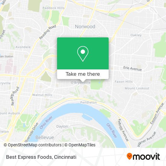 Mapa de Best Express Foods