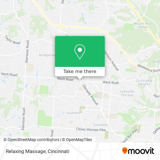 Relaxing Massage map