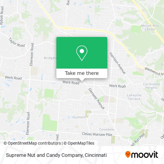 Mapa de Supreme Nut and Candy Company