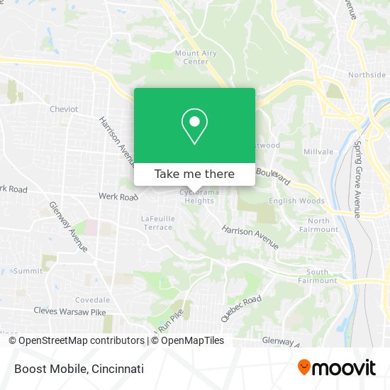 Mapa de Boost Mobile