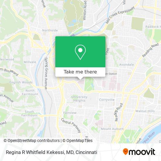 Mapa de Regina R Whitfield Kekessi, MD
