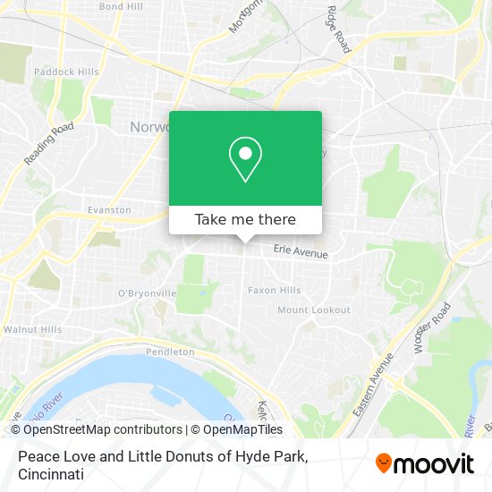 Mapa de Peace Love and Little Donuts of Hyde Park