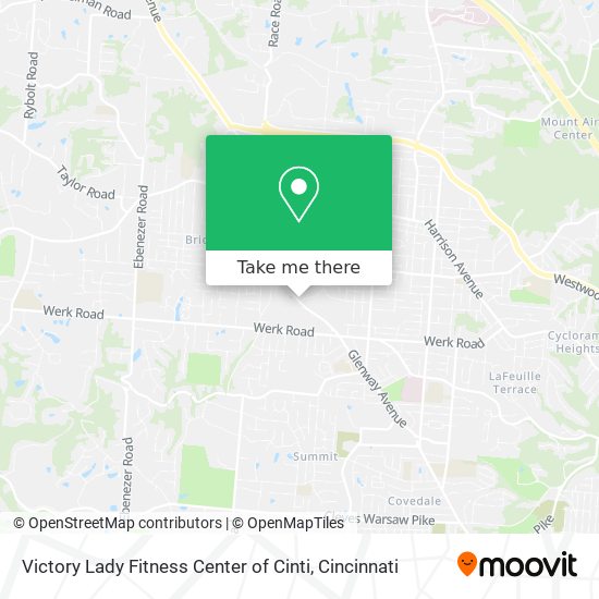 Victory Lady Fitness Center of Cinti map