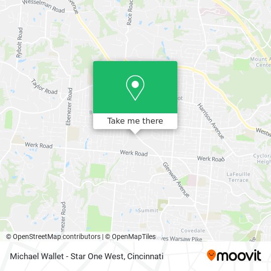 Mapa de Michael Wallet - Star One West