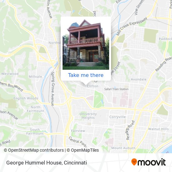 George Hummel House map