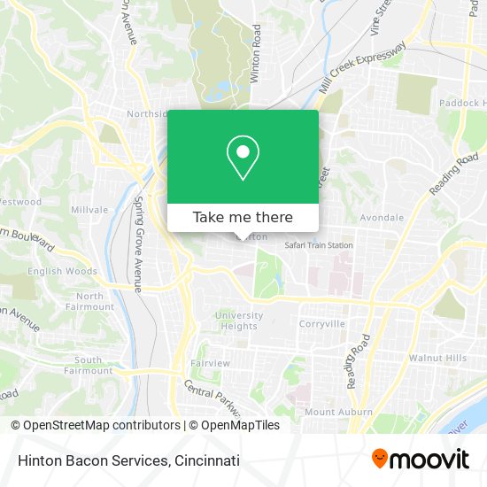 Hinton Bacon Services map