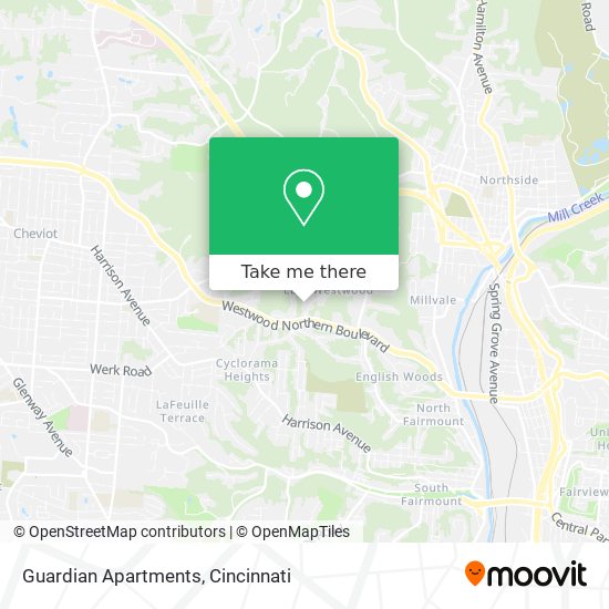 Mapa de Guardian Apartments