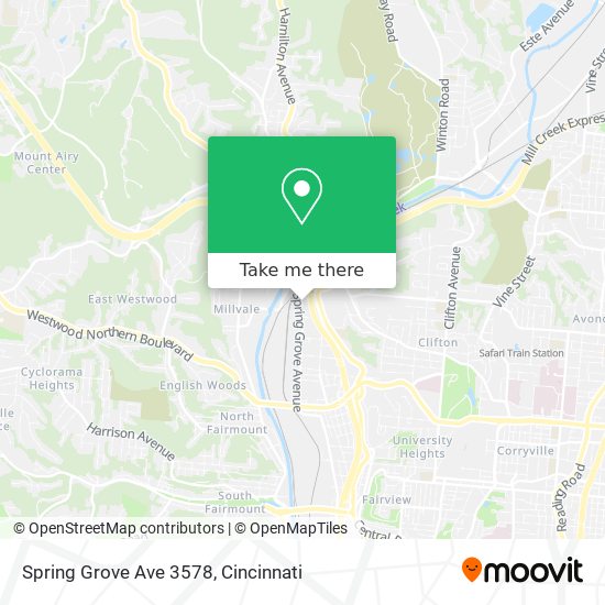 Mapa de Spring Grove Ave 3578