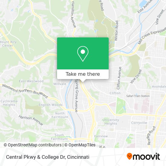 Mapa de Central Pkwy & College Dr