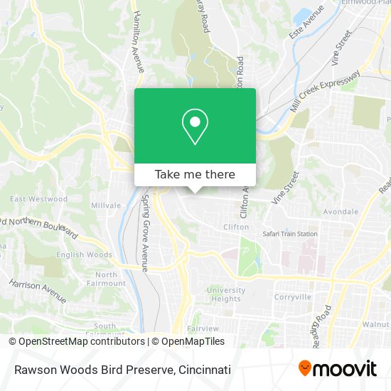 Mapa de Rawson Woods Bird Preserve