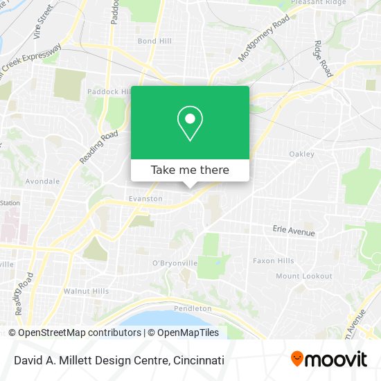 David A. Millett Design Centre map