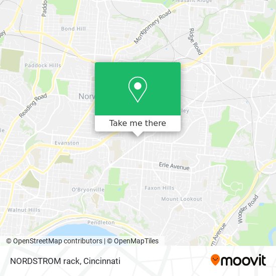 Mapa de NORDSTROM rack
