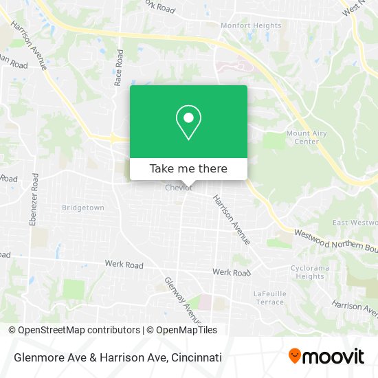 Mapa de Glenmore Ave & Harrison Ave