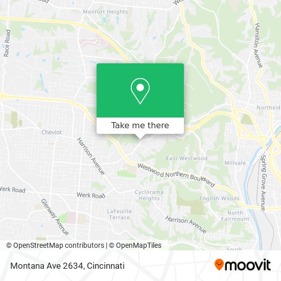 Montana Ave 2634 map