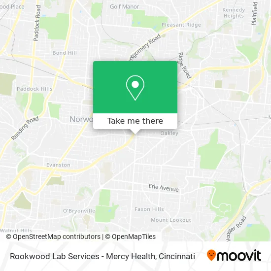 Rookwood Lab Services - Mercy Health map