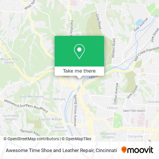 Awesome Time Shoe and Leather Repair map