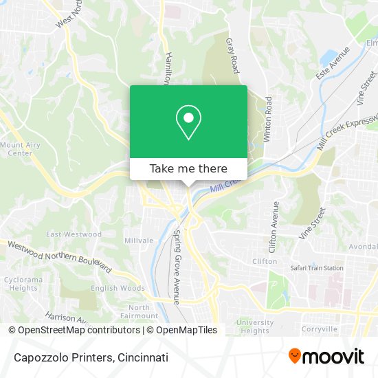 Mapa de Capozzolo Printers