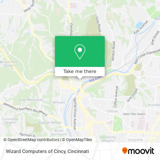 Mapa de Wizard Computers of Cincy